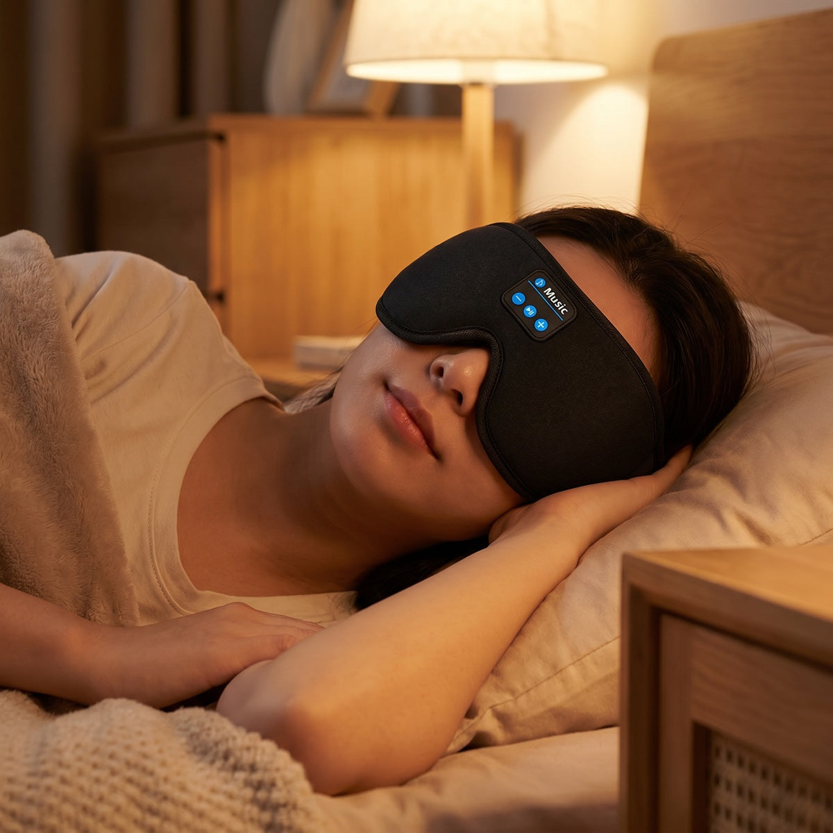 Pack Dúo LUNARIS - dos antifaces de dormir 3D Bluetooth